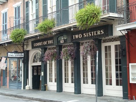 Court of two sisters new orleans - The Court of Two Sisters. 613 Royal St. New Orleans LA 70130 504.522.7261 Court2si@courtoftwosisters.com. Daily Jazz Brunch 9:00 a.m. - 3:00 p.m. Creole a la Carte Dinner 
